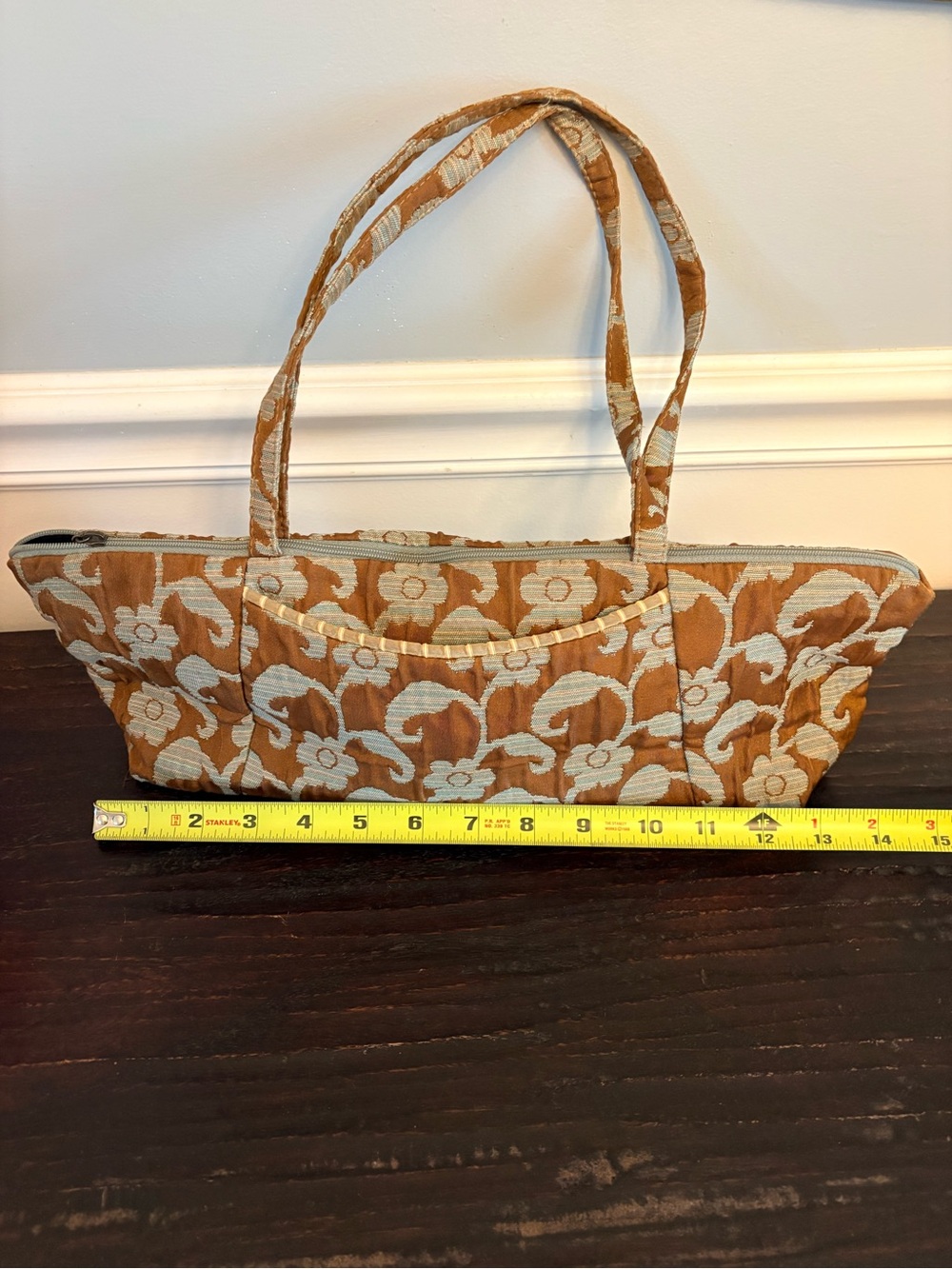 Handmade Maruca Fabric Jacquard Shoulder Bag Purse Tote Made in Colorado USA - Picture 5 of 12